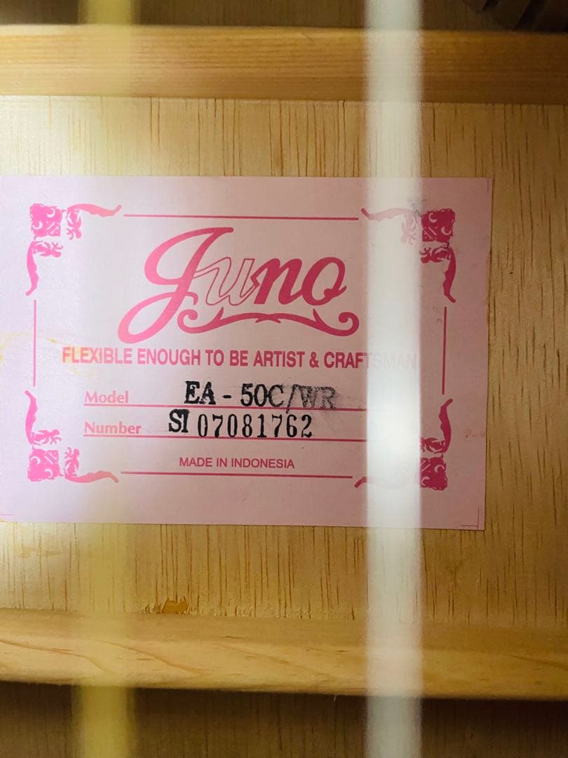 （美品）Juno EA-50C エレアコ ワインレッド色