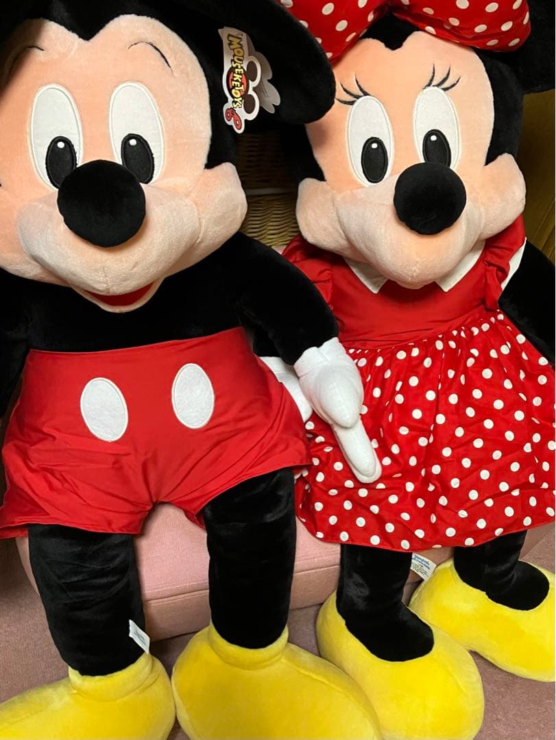 アメリカアナハイムディズニーで購入はミッキー＆ミニー超特大ぬいぐるみ