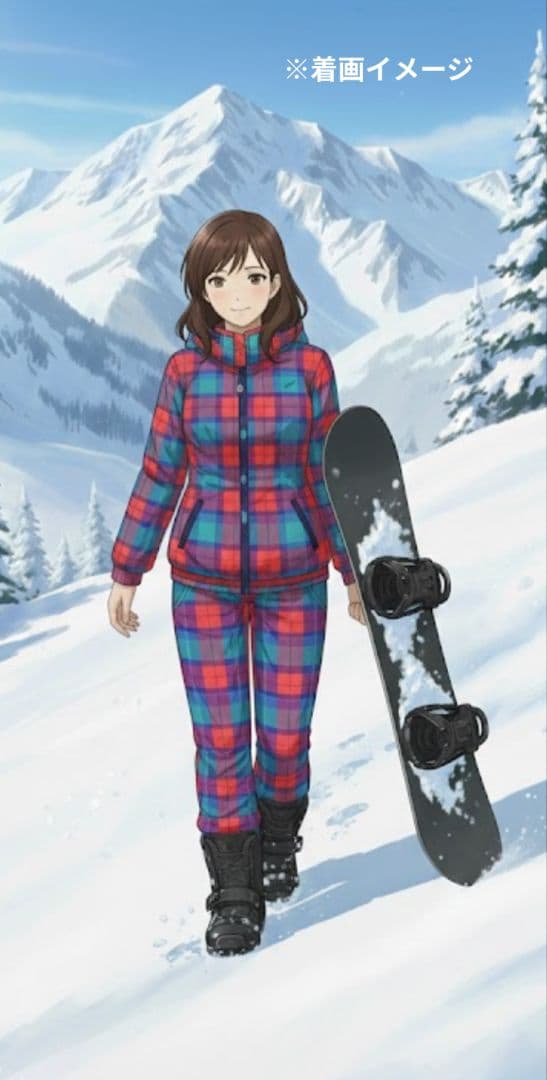 【美品】ROXY　スノボウェア　上下セット　L　マルチカラー　カラフル