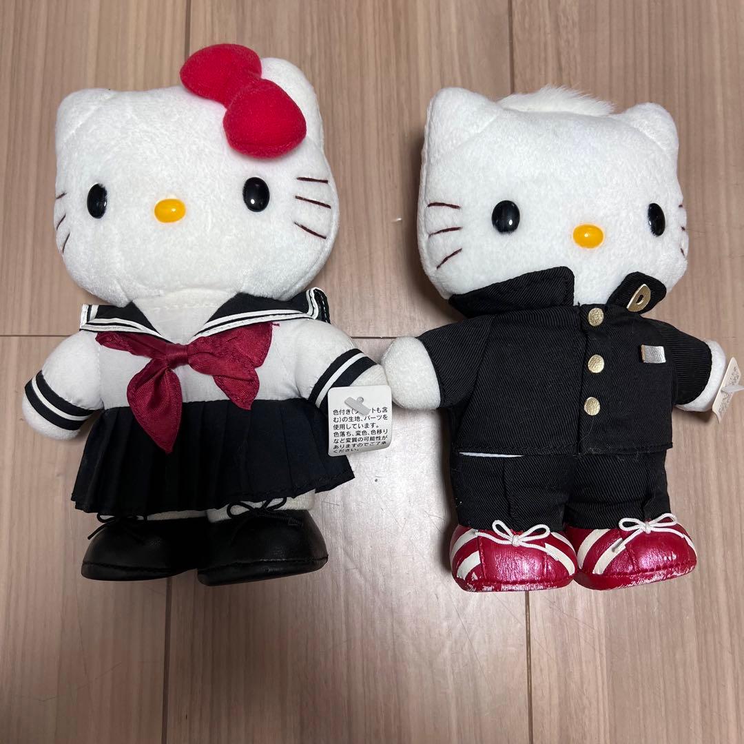 ハローキティ ダニエル 制服 ぬいぐるみ 平成レトロ