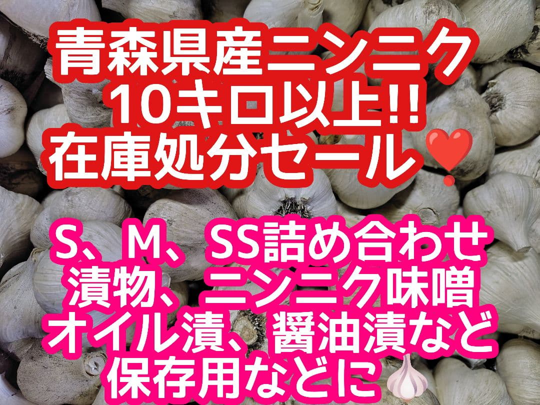 m*u様 青森県産にんにく訳あり小玉処分セール青森県産ニンニク訳あり　保存用