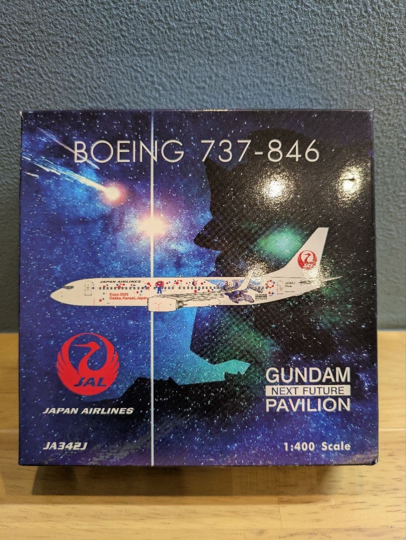 【新品】日本航空 B737-800 ミャクミャク・ガンダムJET JA342J