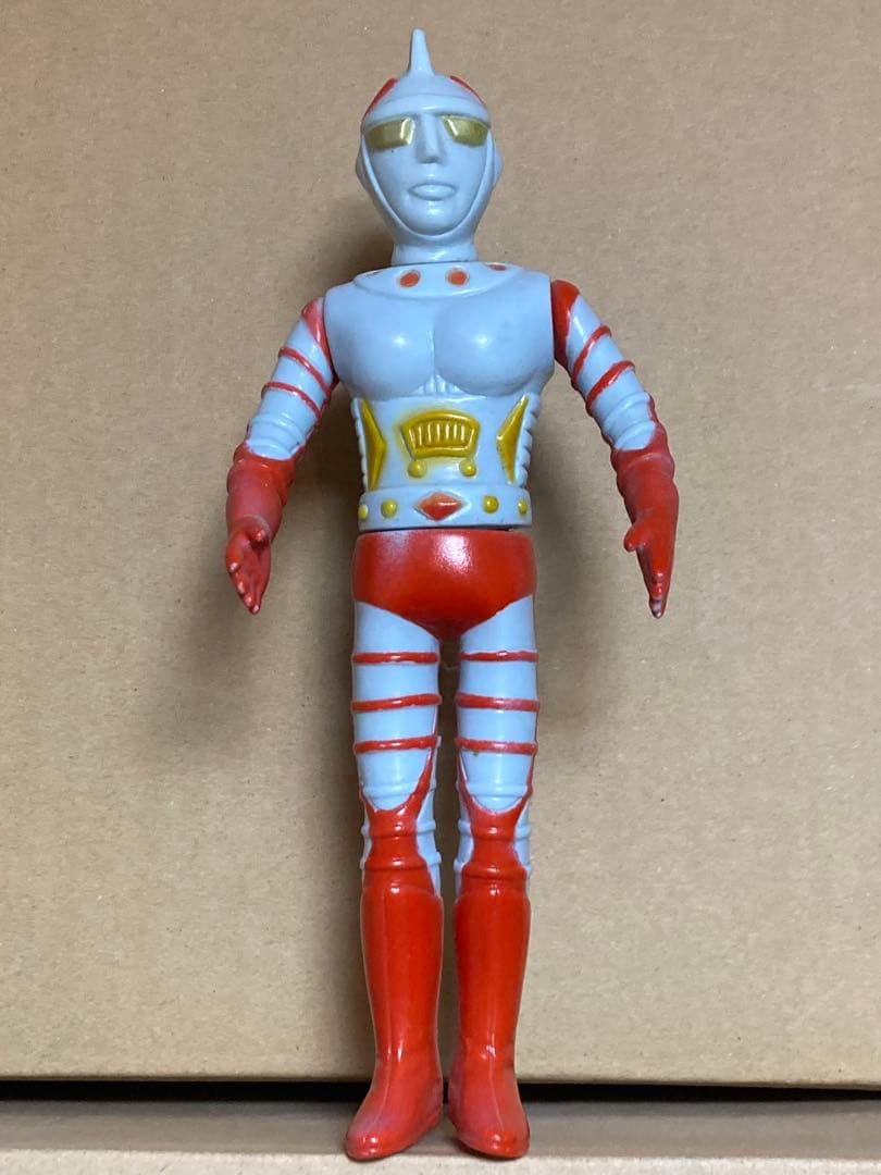 万創　ジャンボーグエース　当時物　美品　昭和レトロソフビ