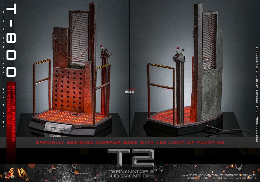 ホットトイズ 1/6 ターミネーター2 T-800バトルダメージ2.0 DX46