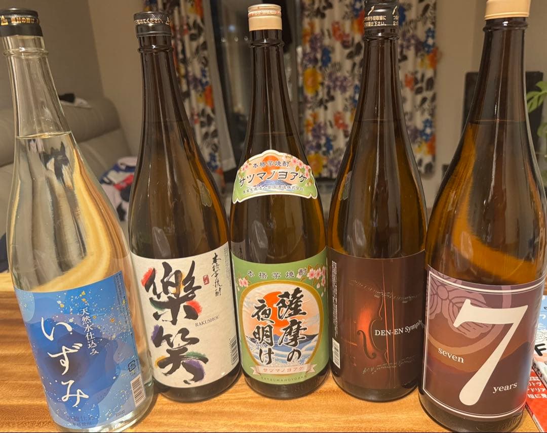 [新品未開封] 芋焼酎 一升瓶　5本セット いずみ 楽笑　薩摩の夜明け他