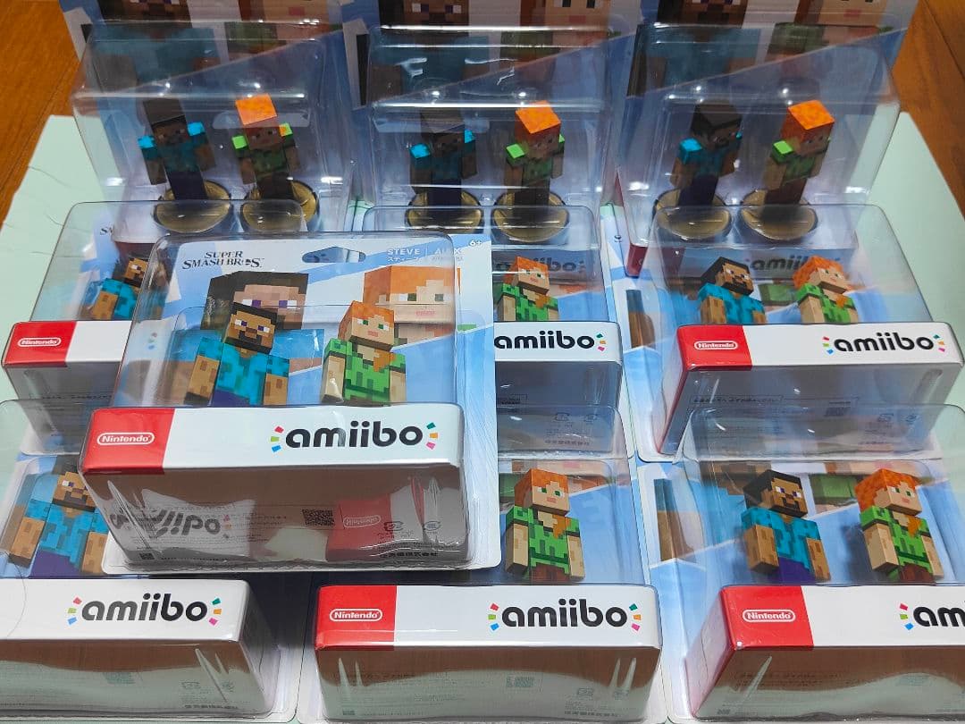 amiibo スティーブ & アレックス 2体セット 9個セット