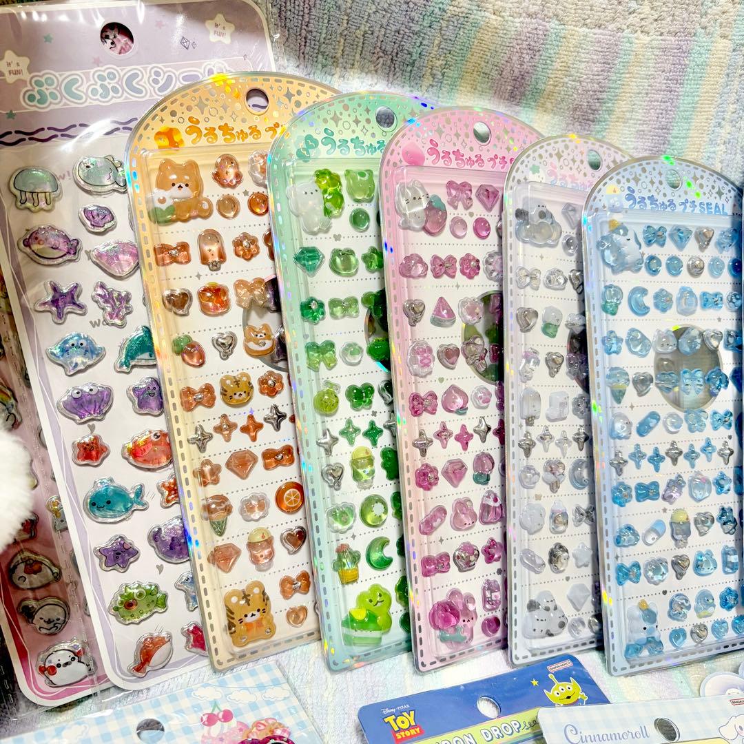ボンボンドロップシール シール　うるちゅる　タイルシール　サンリオ ディズニー