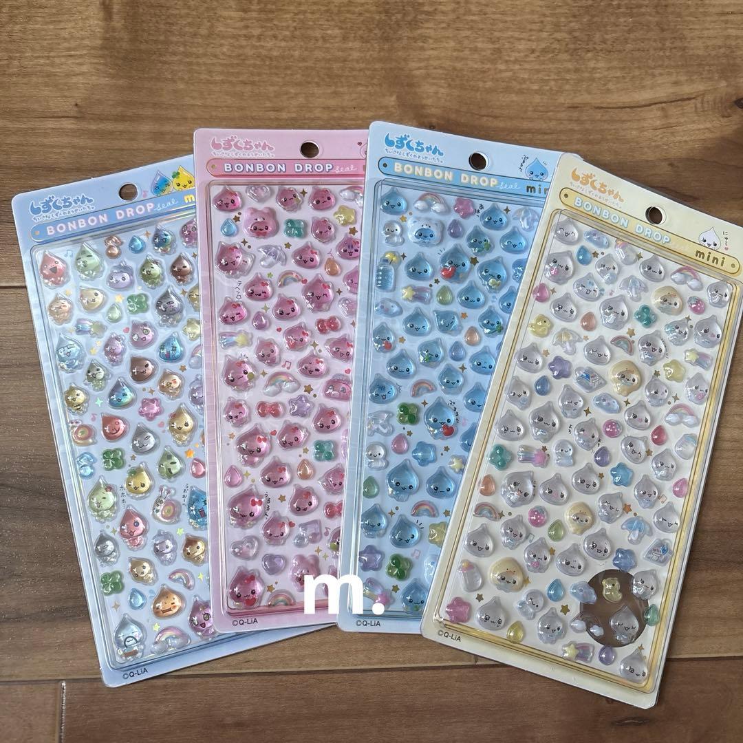 しずくちゃん　ボンボンドロップシール　ミニ　正規品