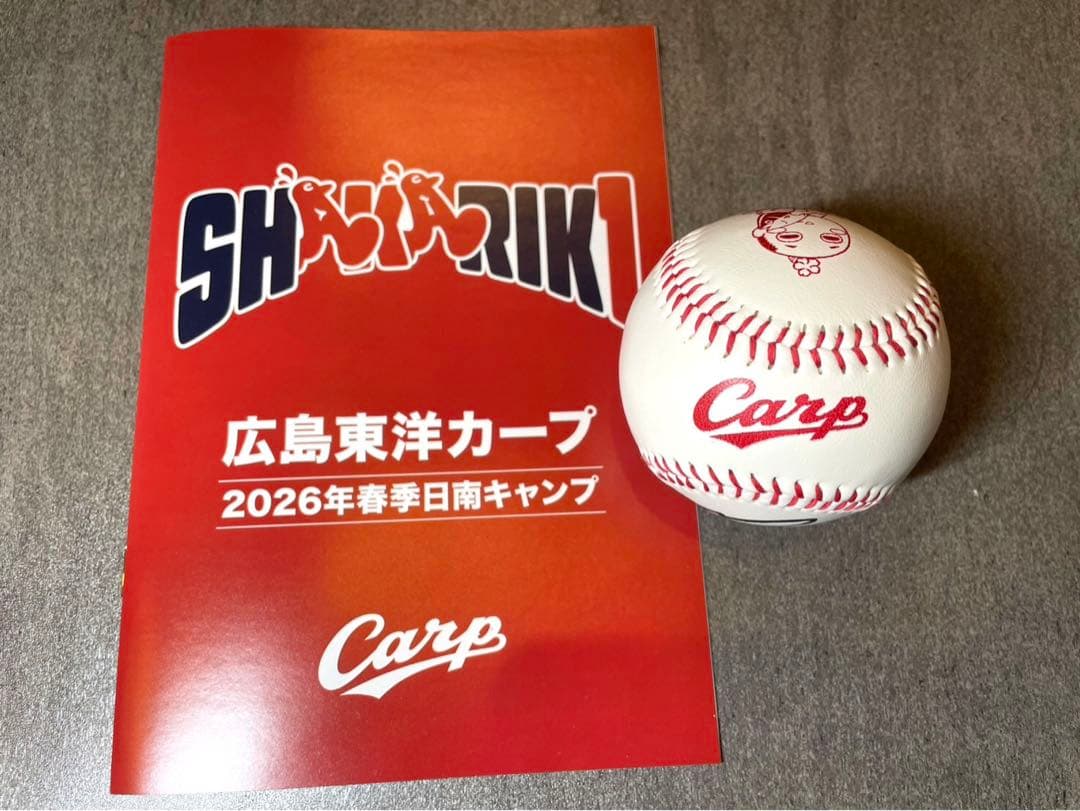 広島カープ 平川蓮 直筆サインボール 2026日南キャンプ限定球