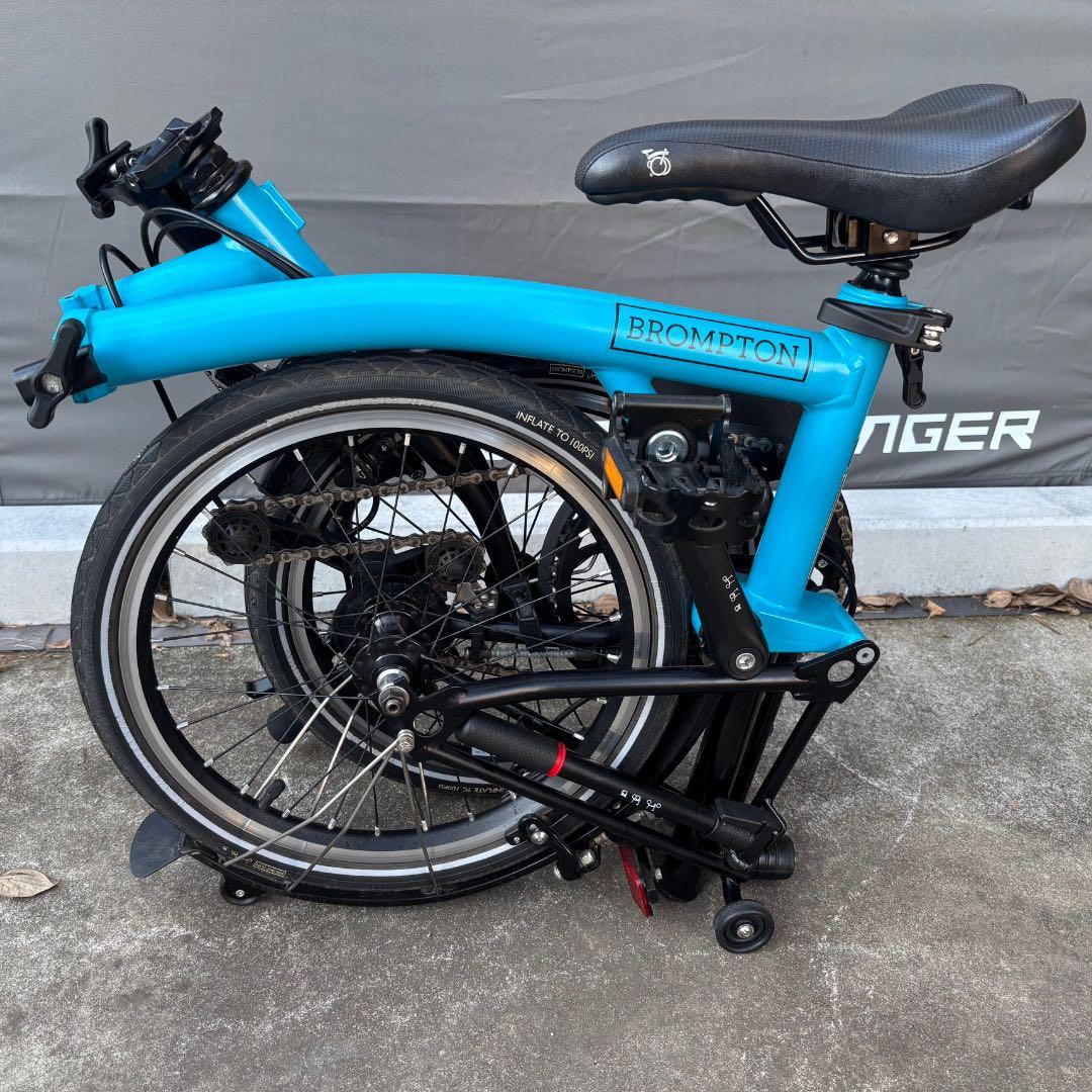 【美品】BROMPTON BLACK Edition 青S2L おまけ付き