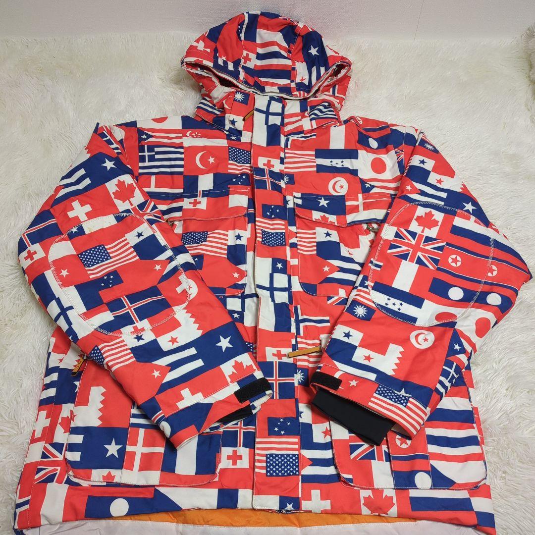 CASTELBAJAC ROSSIGNOL GORE-TEX ウェア　国旗　総柄