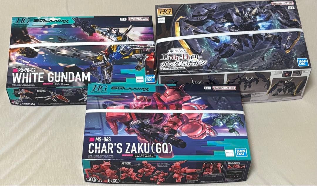 HG 1/144 白いガンダム、シャア専用ザグ、ガンダムザガンセット