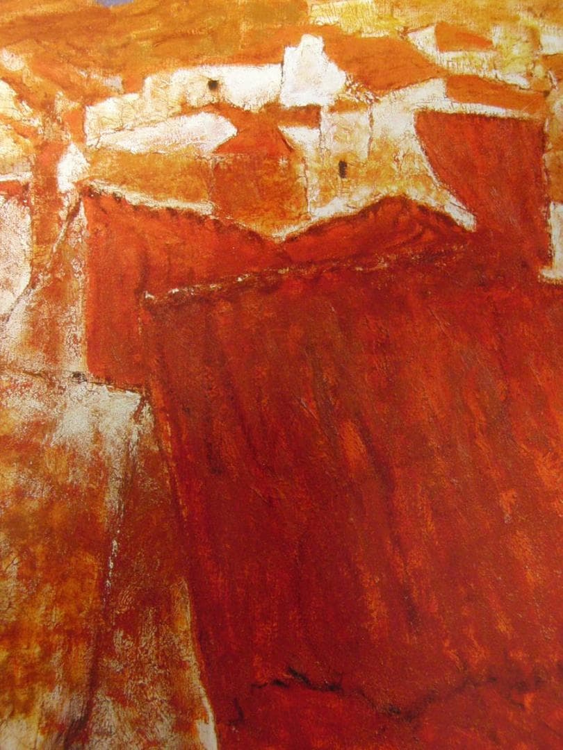 三岸節子、「丘の上（アンダルシア）」、厳選、希少画集・額装画