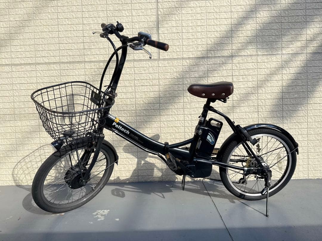 ペルテック電動アシスト自転車 TDN-206L ブラック 6AH