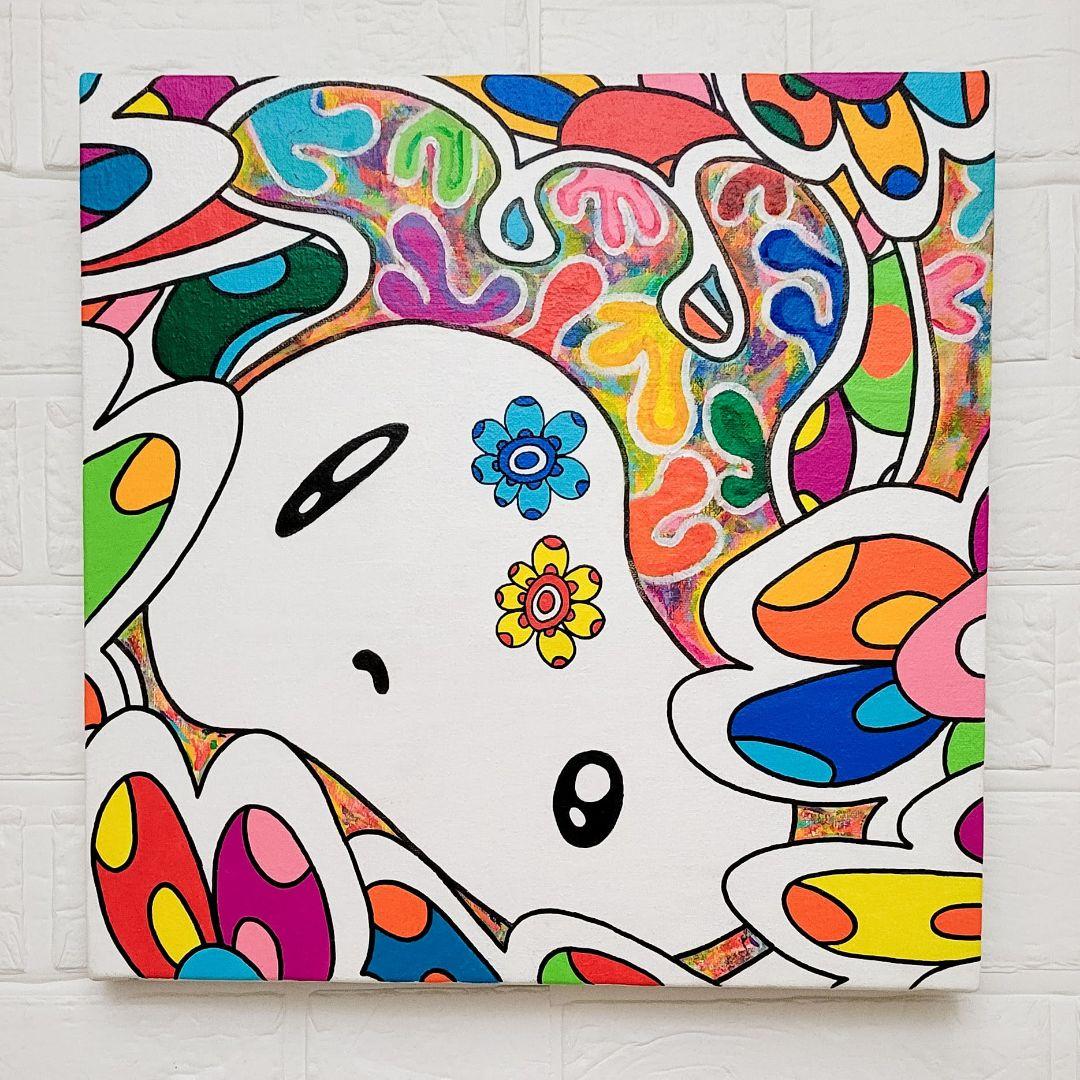 ★鈴木哲也★S4(333×333mm)アクリル原画1点物★送料無料#133