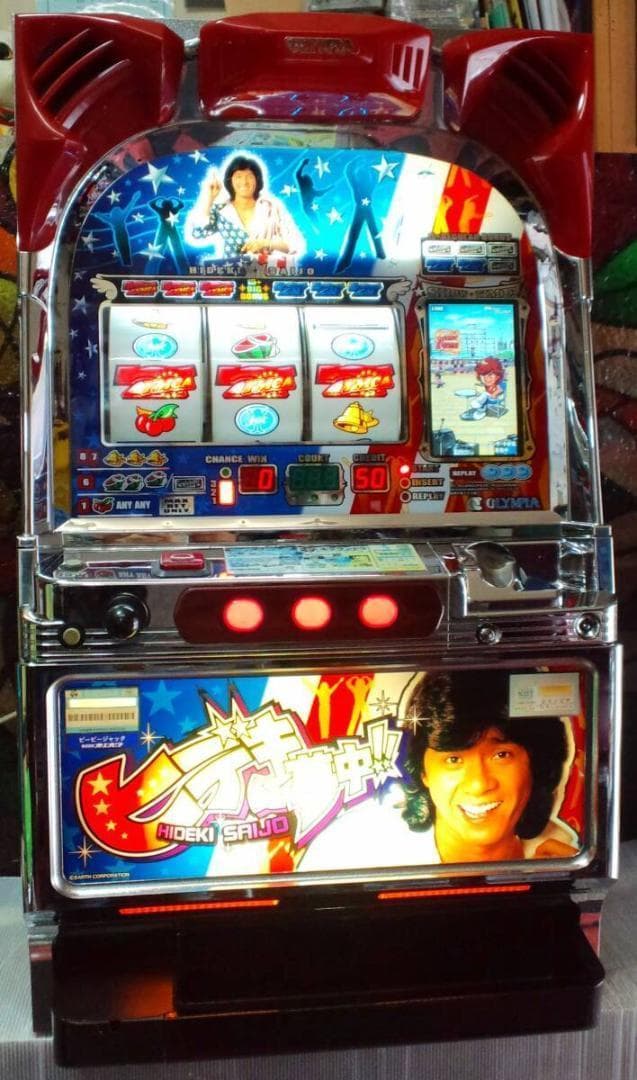 【パチスロ実機】オリンピア★ヒデキに夢中！！【オートプレイ付不要機付】