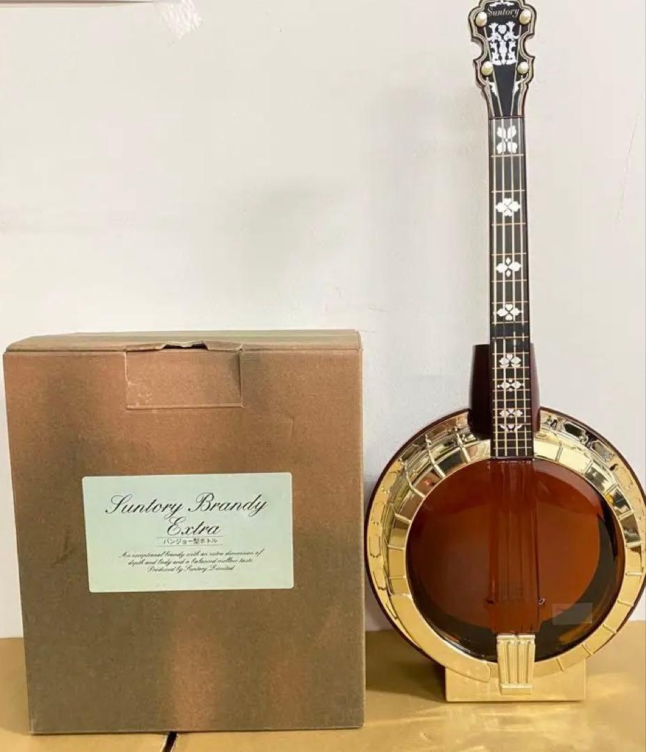 マ*ー様 Suntory Brandy Extra バンジョー型ボトル　ウイスキ