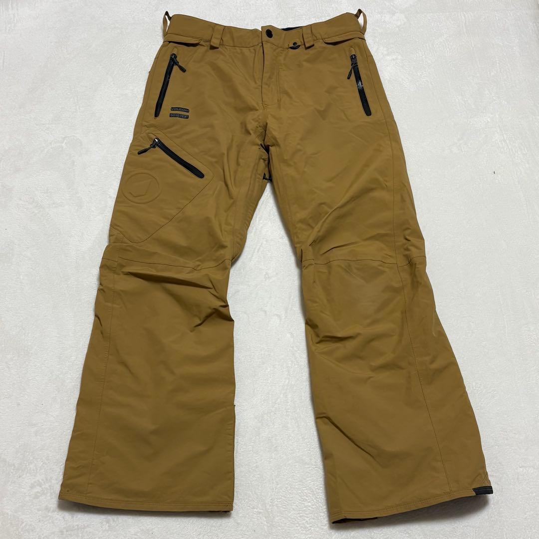 VOLCOM GORE-TEX スノーパンツ ブラウン M スノーボードウェア