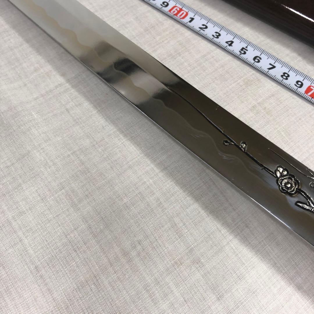 模造刀、美品　龍に梵字 茶色の柄 90cm
