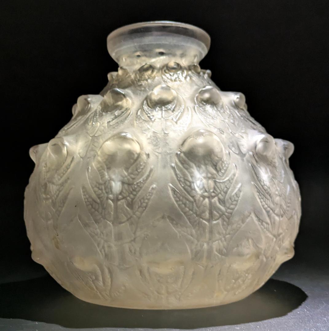 希少な出品★ルネ・ラリック フジェール 1913 初期作品 花瓶 16cm