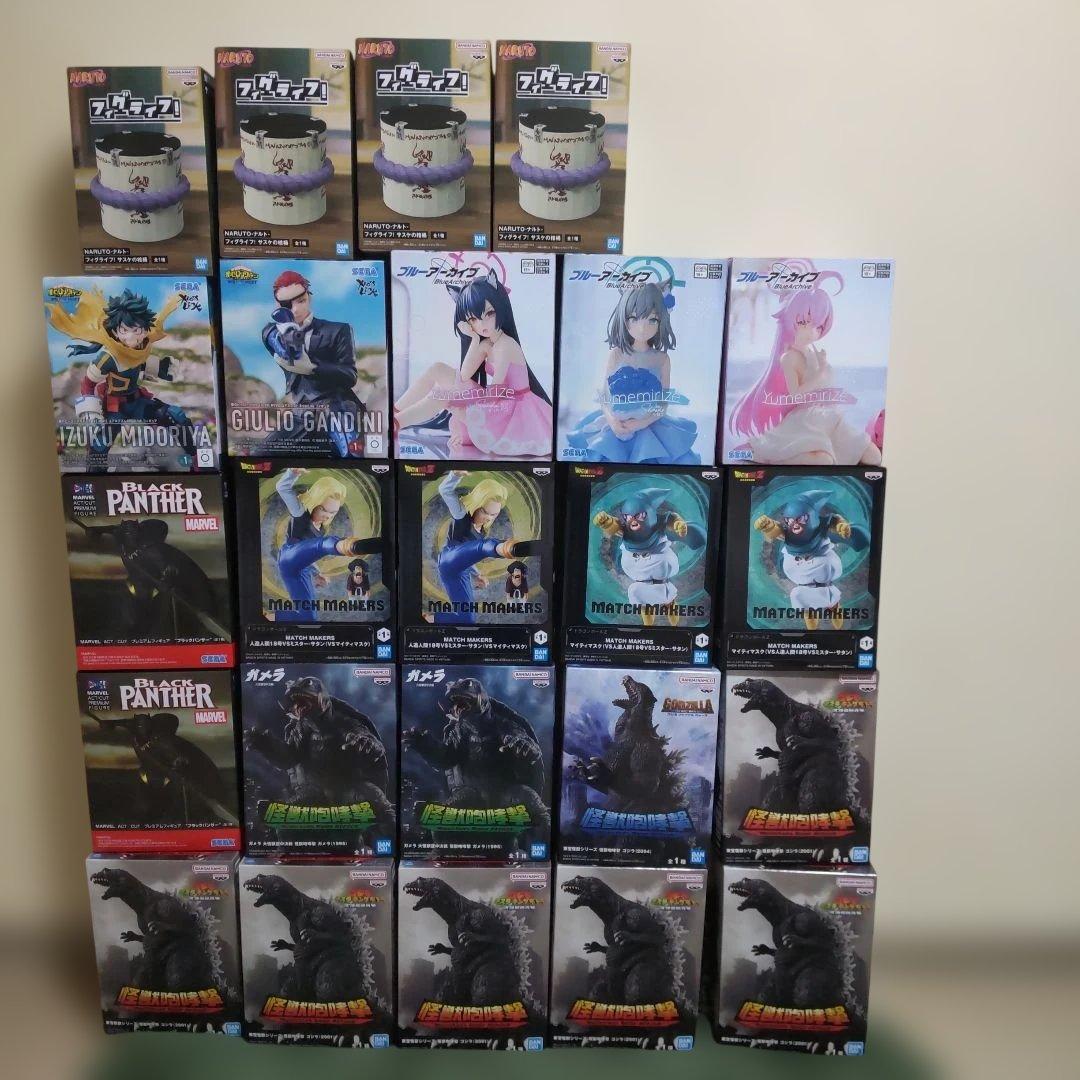最新プライズフィギュア ヒロアカ アメコミ ナルト ブルアカ ゴジラ 人造人間