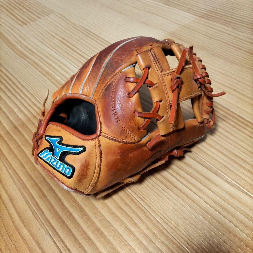 Mizuno 硬式野球グローブ オレンジ 約27cm