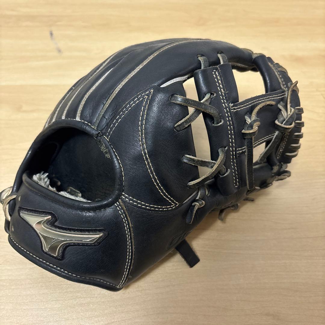 Mizuno Global Elite ブラックグローブ　野球グローブ　内野用