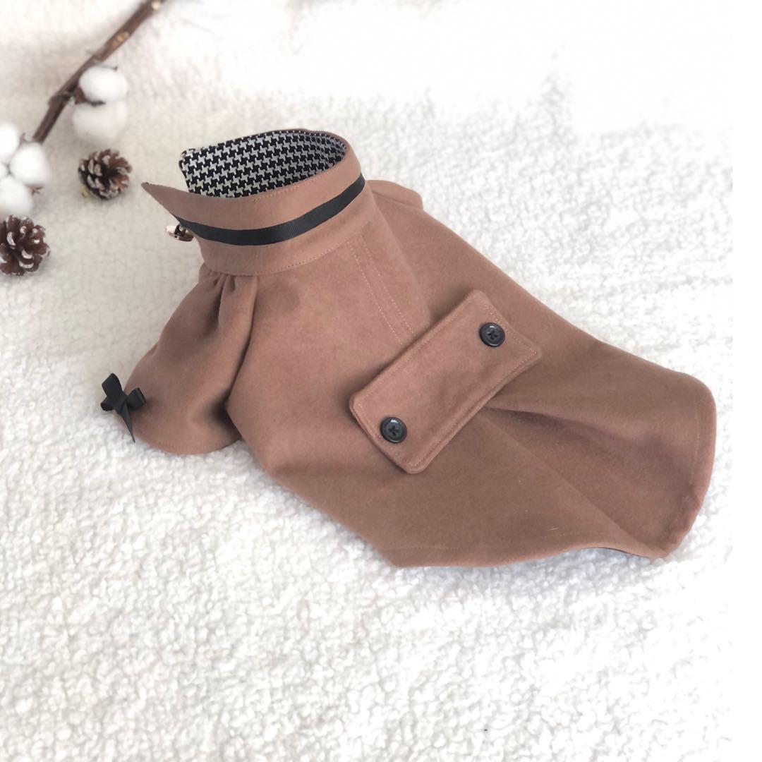 ハンドメイド　タックコート　オーダー小型犬