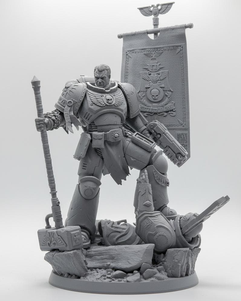 1/8 ウォーハンマー タイタス 未塗装未組立 フィギュア ガレージキット
