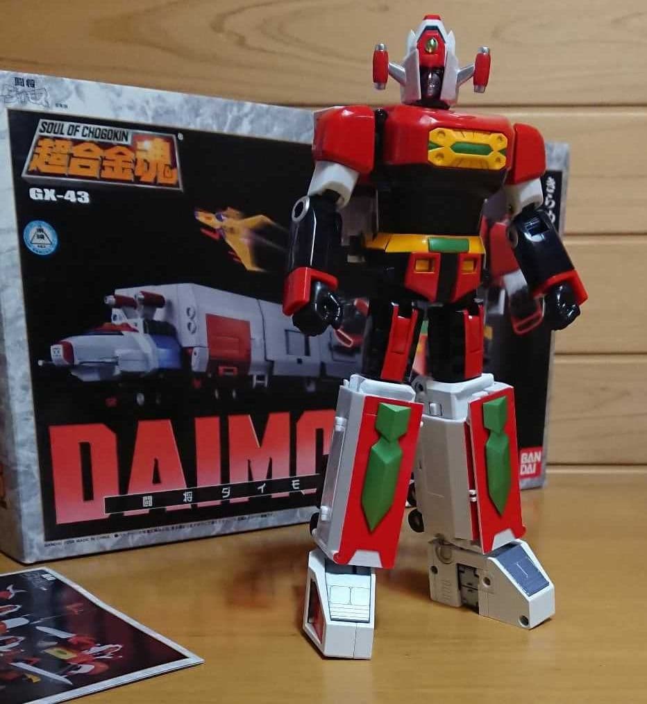 バンダイ　超合金魂GX-43 闘将ダイモス 変形合体精密モデル　中古品　１つ