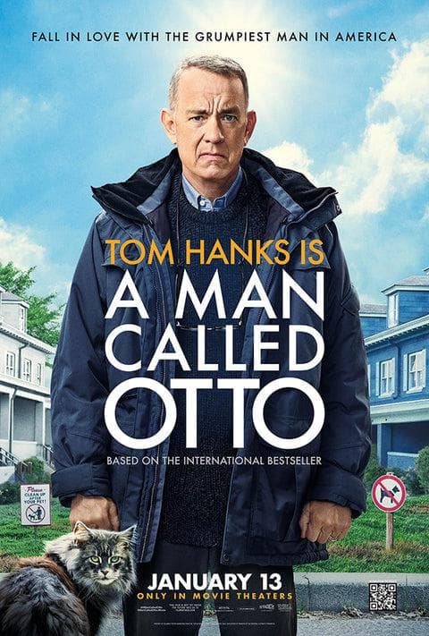 トムハンクス オットーという男 映画館用ポスター 両面印刷 送料込み