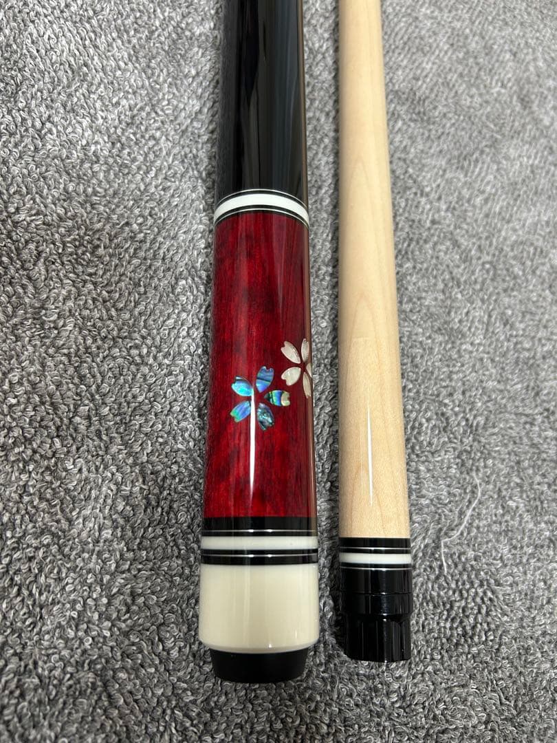 即決価格‼️桜インレイ　ビリヤードキュー