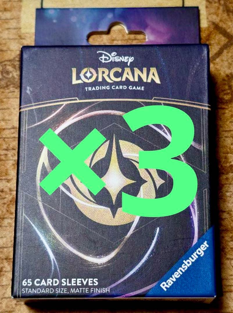【海外限定】ラスト1セット ロルカナ　ロゴ　背面　スリーブ　3個