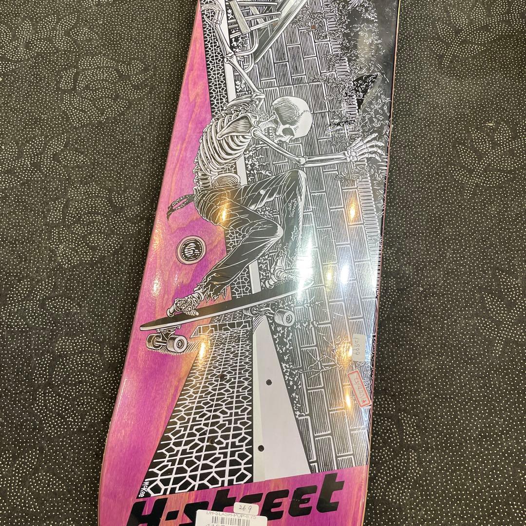 H-STREET スケートボードデッキ パープル8.75インチ