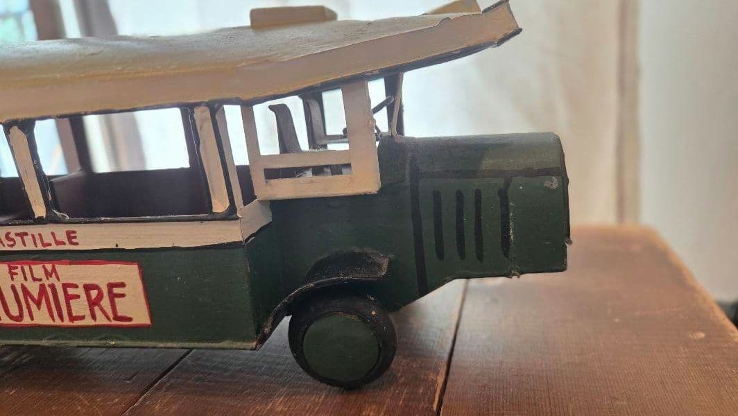LUMIERE 緑色路面電車モデル型模型 /ヴィンテージフランス