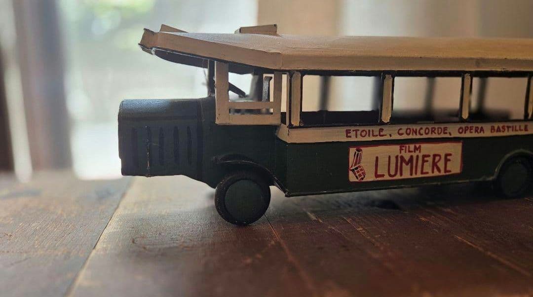 LUMIERE 緑色路面電車モデル型模型 /ヴィンテージフランス