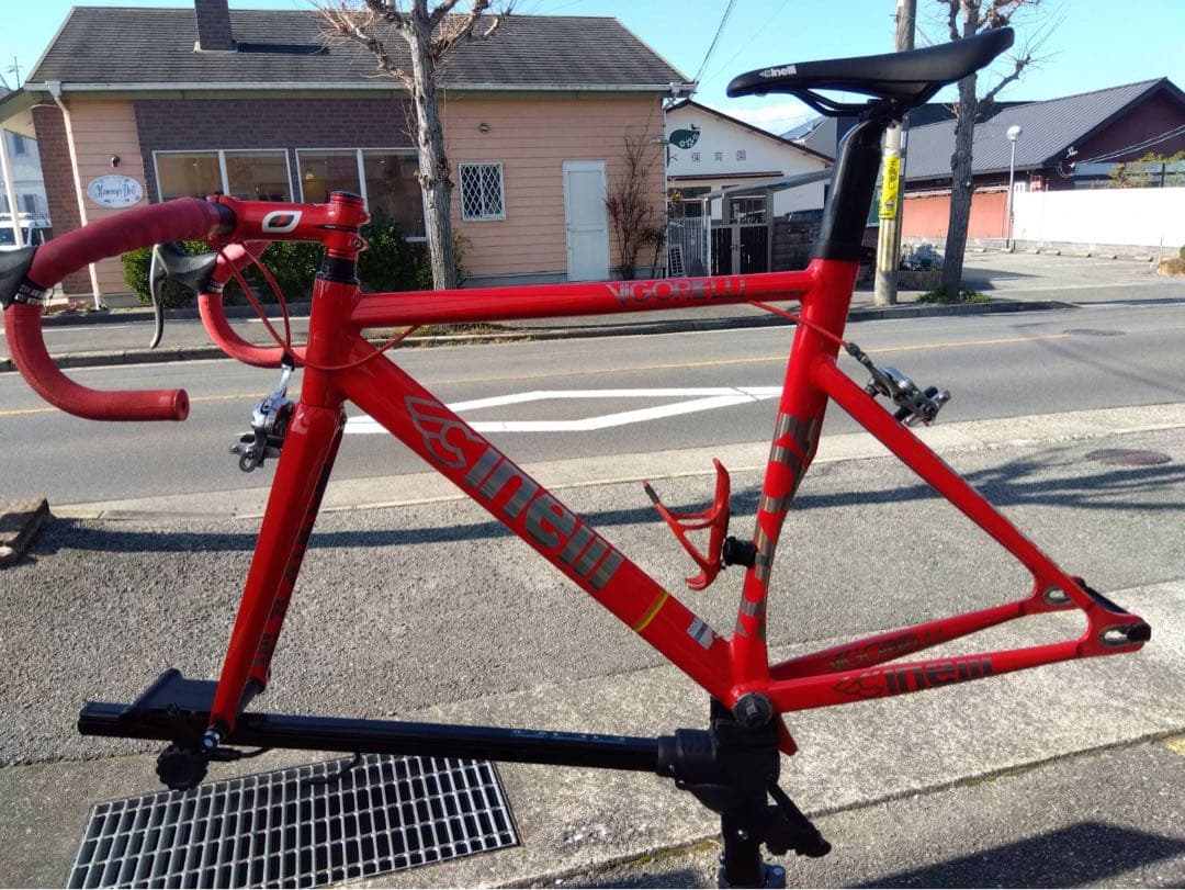 STEEL ピスト・シングルスピードフレーム レッド