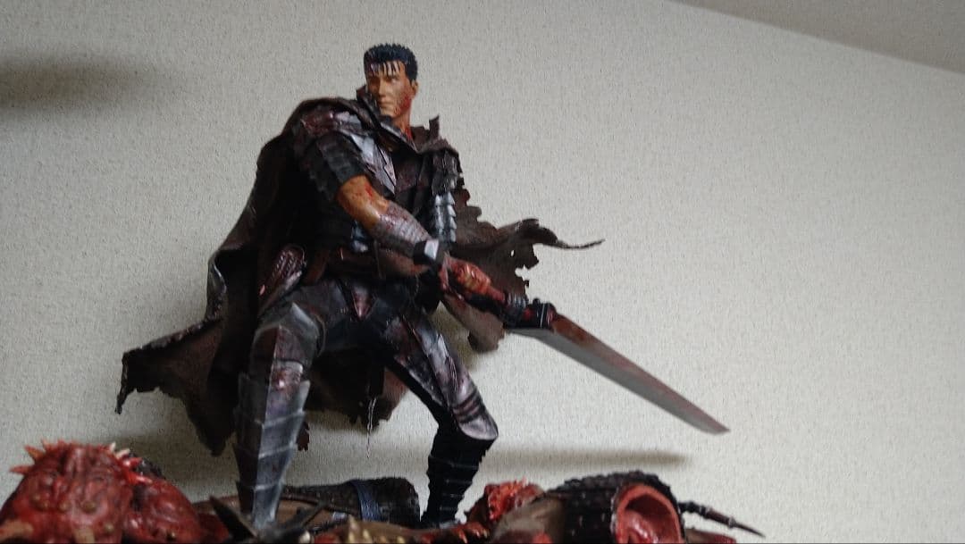 art of war製　ベルセルク　ガッツ　鎮魂レクイエム　ダーカ付き血飛沫塗装
