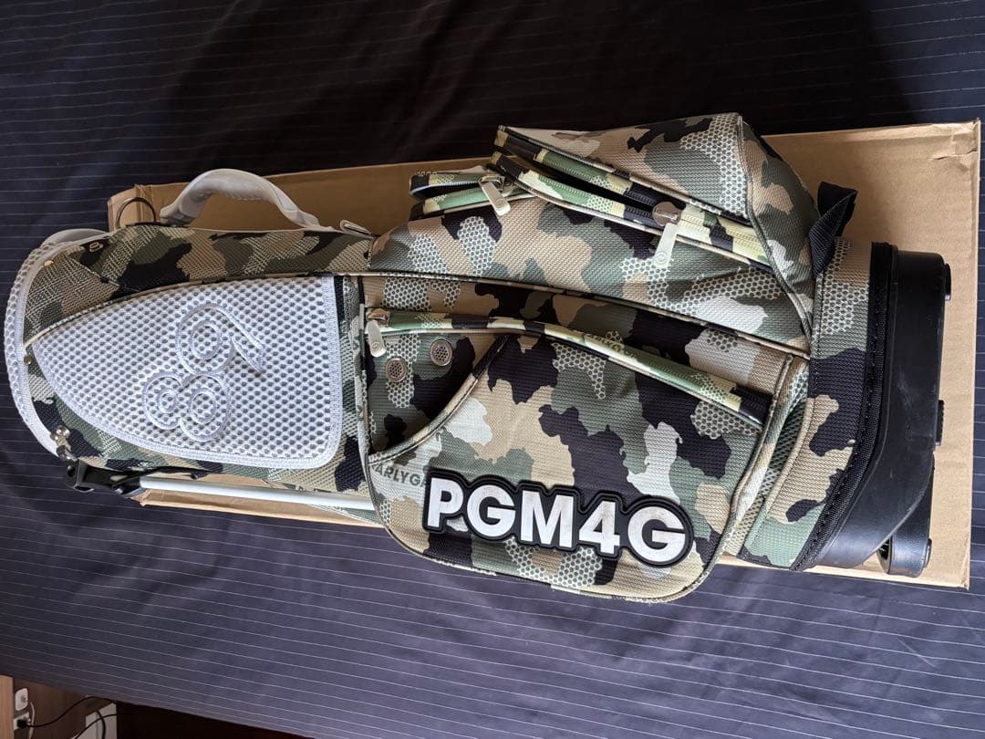 PEARLY GATES PGM4G 迷彩キャディバッグ 68インチ