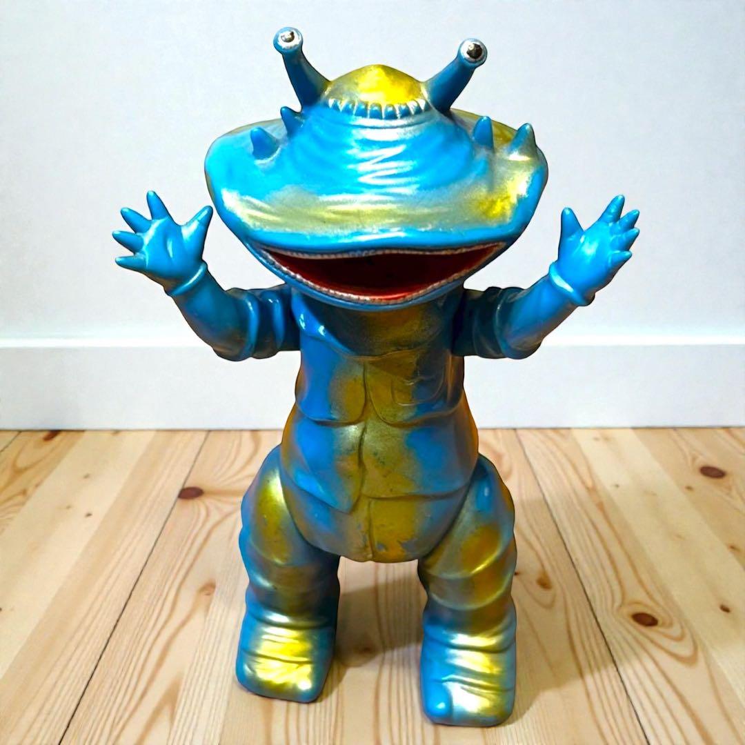 極希少❣️美品✨円谷プロ ブルマァク カネゴン 怪獣ソフビ 高さ23cm ソフビ