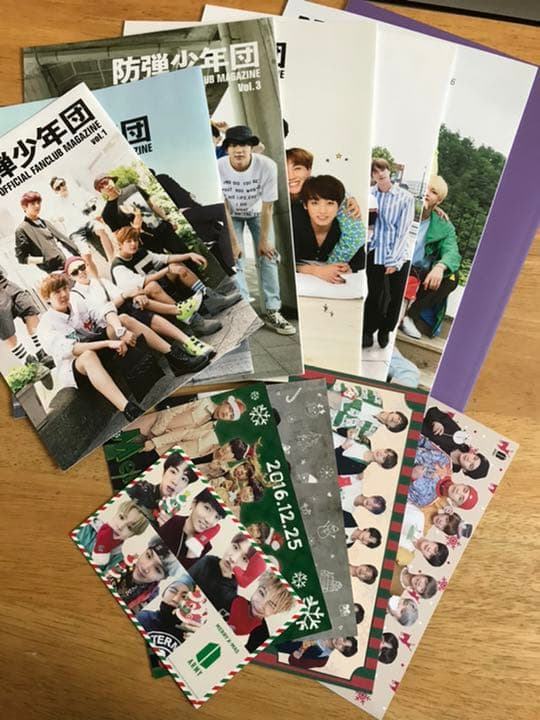 BTS  FC会報誌とXmasカード