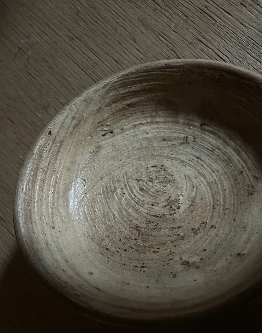 10cm 李朝 刷毛目 ぐい呑 ◆酒器 骨董 古道具 茶碗 古道具 アンティーク