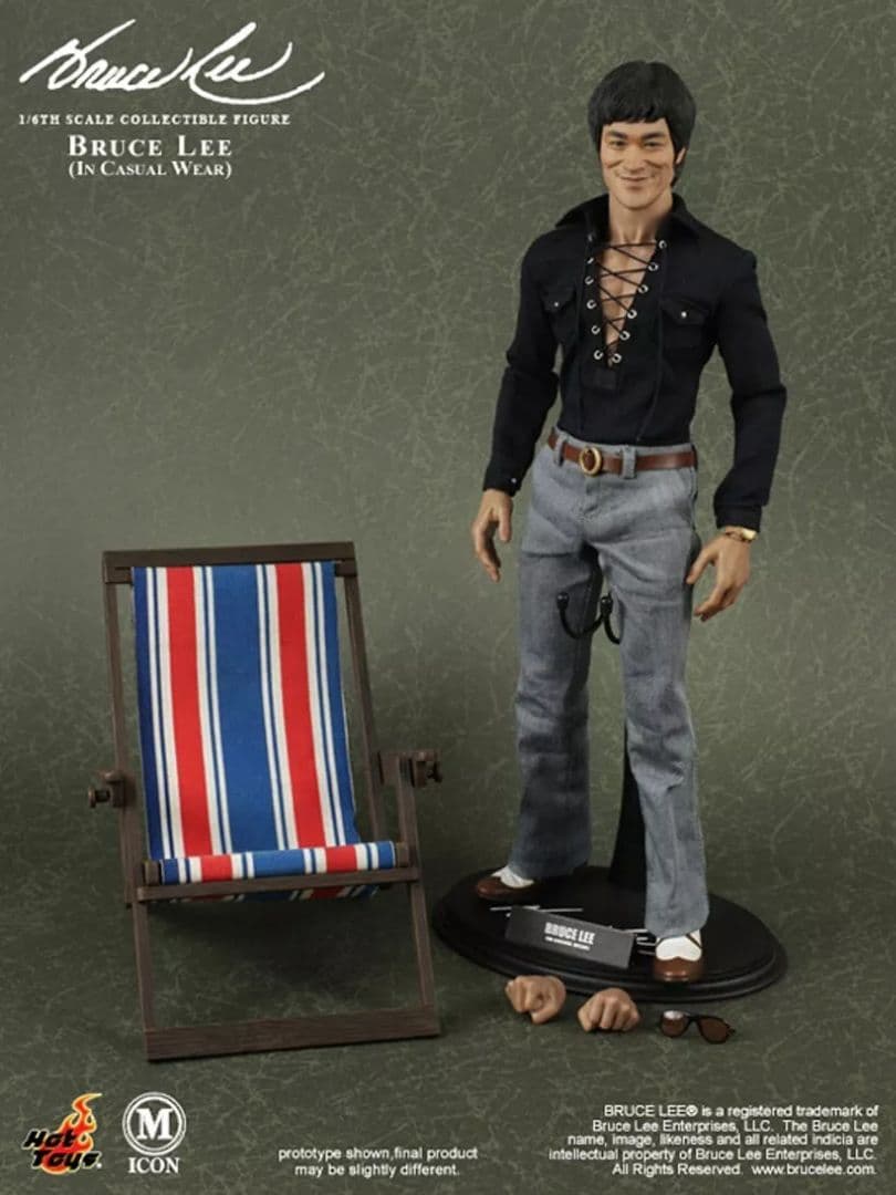 最終値下げ！美品　廃盤　HOT TOYS　マイコン　ブルース・リー カジュアル版