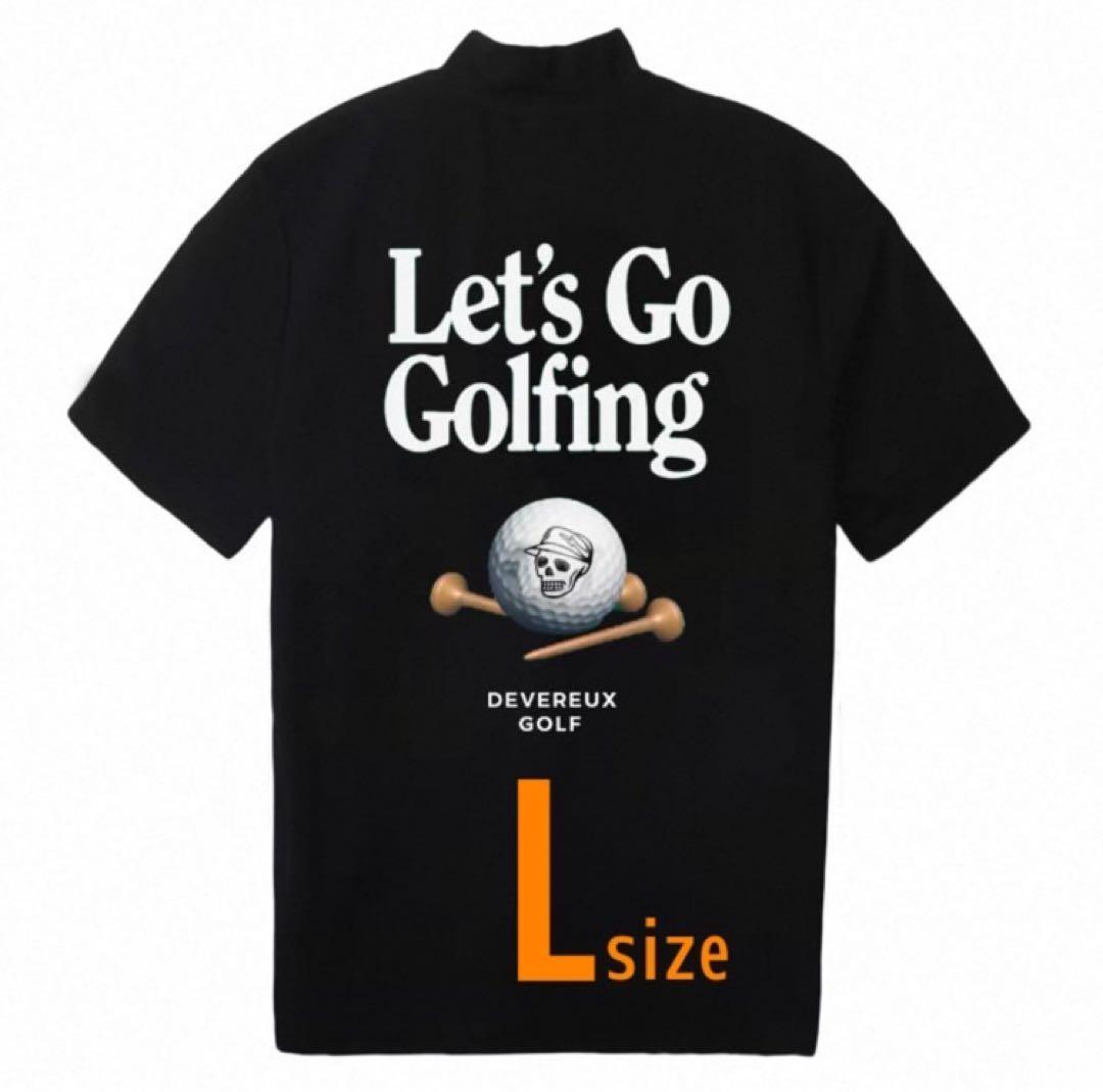 デヴァローゴルフ オーバーサイズ Lサイズ モックネック Tシャツ ブラック