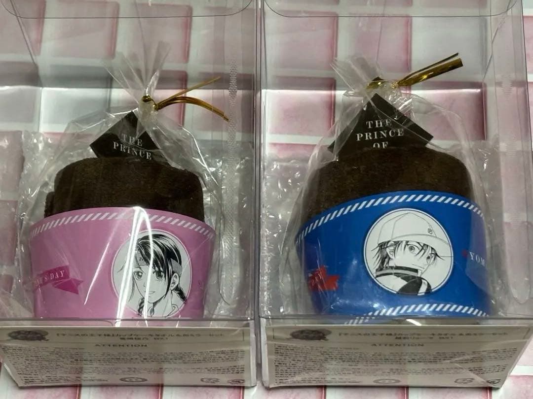 テニスの王子様　テニプリ カップケーキタオル&缶ミラー　越前リョーマ　竜崎桜乃