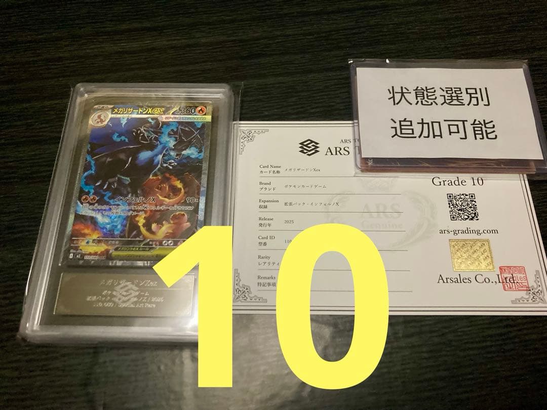 【ARS10】メガリザードンXex SAR 110/080 追加可能　鑑定書付き