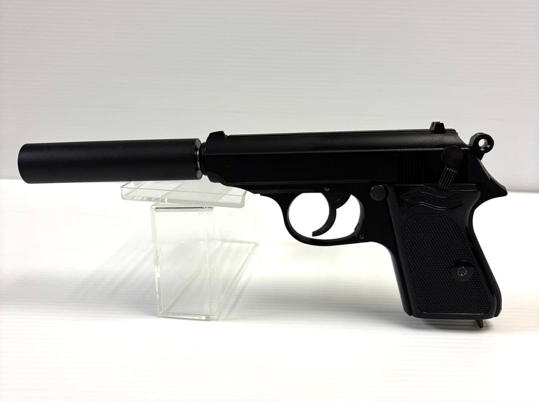 マルゼン ワルサーPPK 　ブラックモデル　ガスブローバック　可変ホップバレル