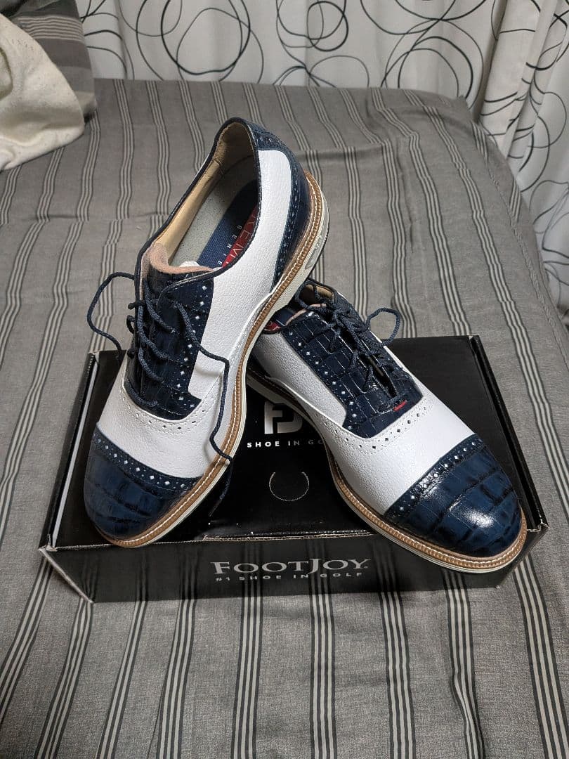 FOOTJOY ゴルフシューズ ホワイト/ネイビー