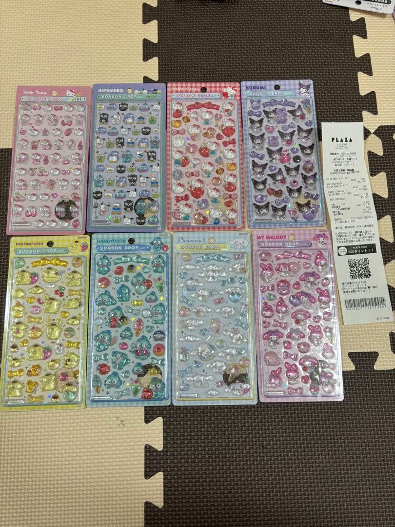 【正規品、新品未開封】 ボンボンドロップシール サンリオ 8枚セット