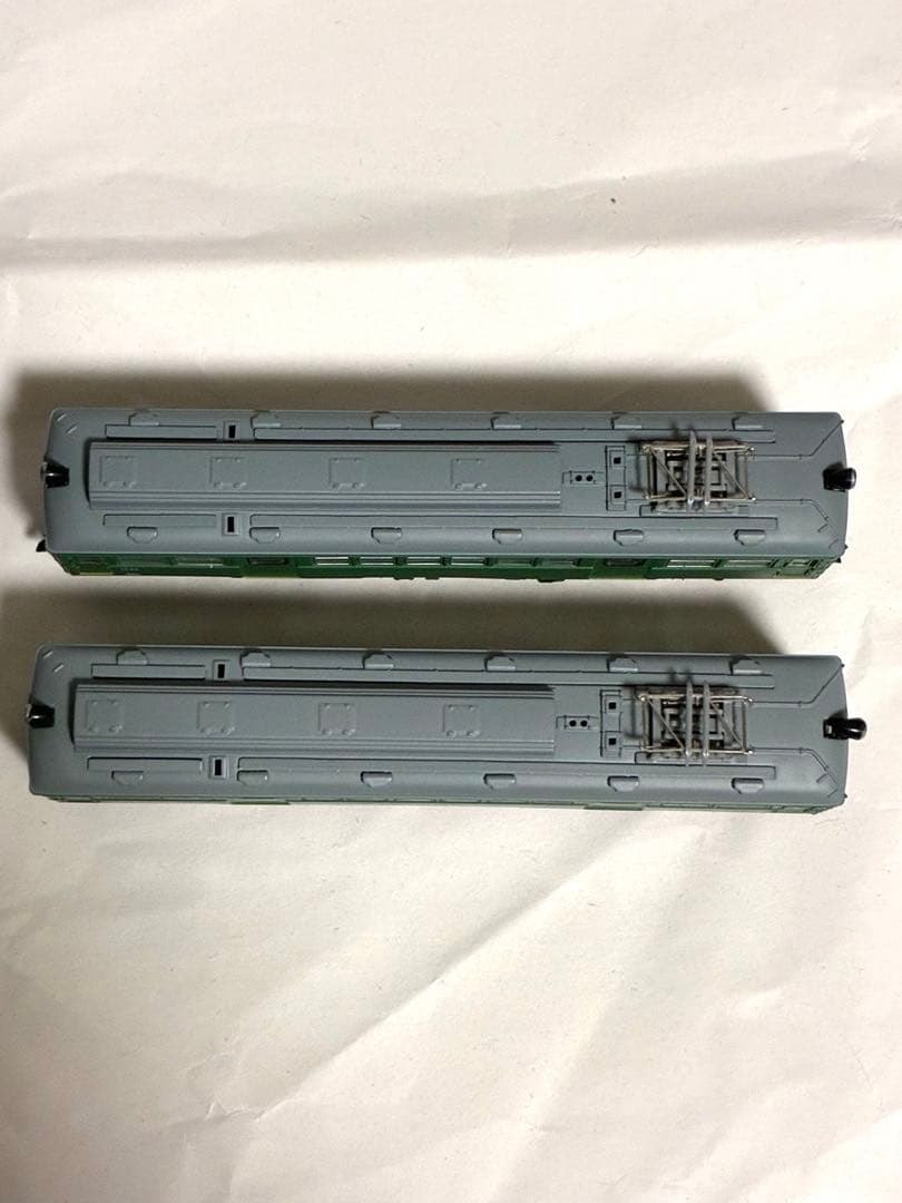 箱根登山鉄道モハ2形 \"緑塗装\"(2輌セット)モデモ　ライト点灯動力動作確認済